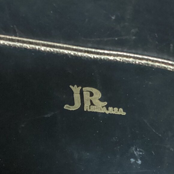 VTG JR Florida Tapestry Tote Bag Purse Faux-Tortoise Shell Handle 295E - Picture 9 of 9